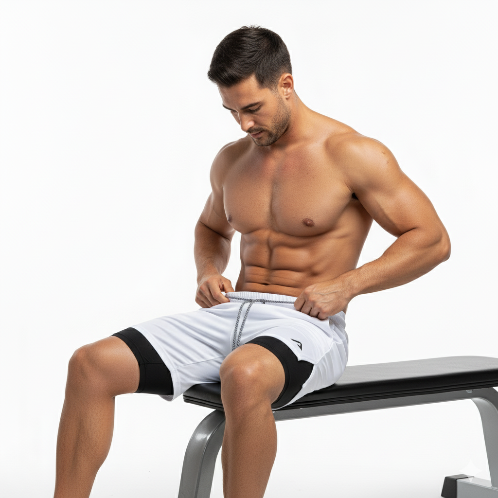 KIT 3 CAMISETAS DRY FIT ALPHA + 3 SHORTS 2 EM 1 DE COMPRESSÃO