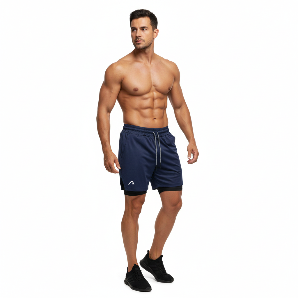 SHORTS DRY-FIT 2 EM 1 DE COMPRESSÃO ALPHA PROFIT