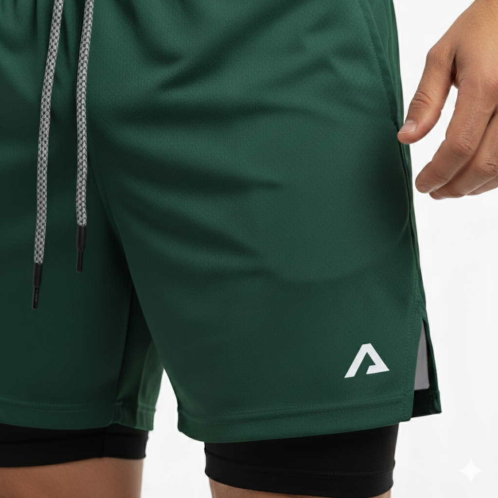 SHORTS DRY-FIT 2 EM 1 DE COMPRESSÃO ALPHA PROFIT