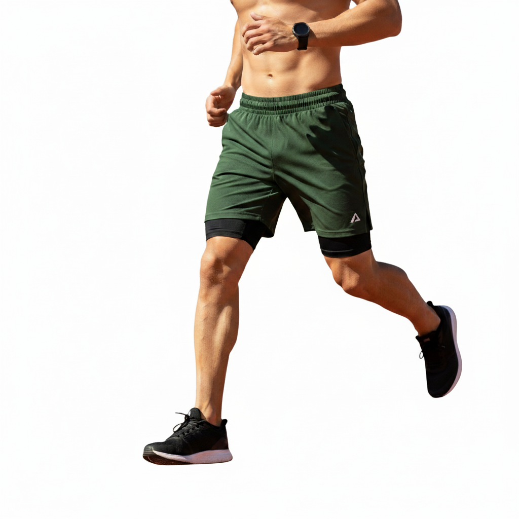 SHORTS DRY-FIT 2 EM 1 DE COMPRESSÃO ALPHA PROFIT