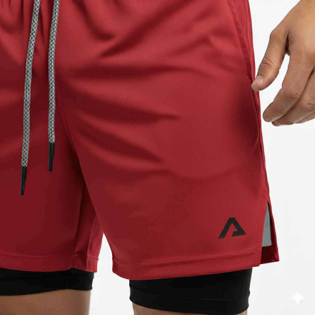 SHORTS DRY-FIT 2 EM 1 DE COMPRESSÃO ALPHA PROFIT