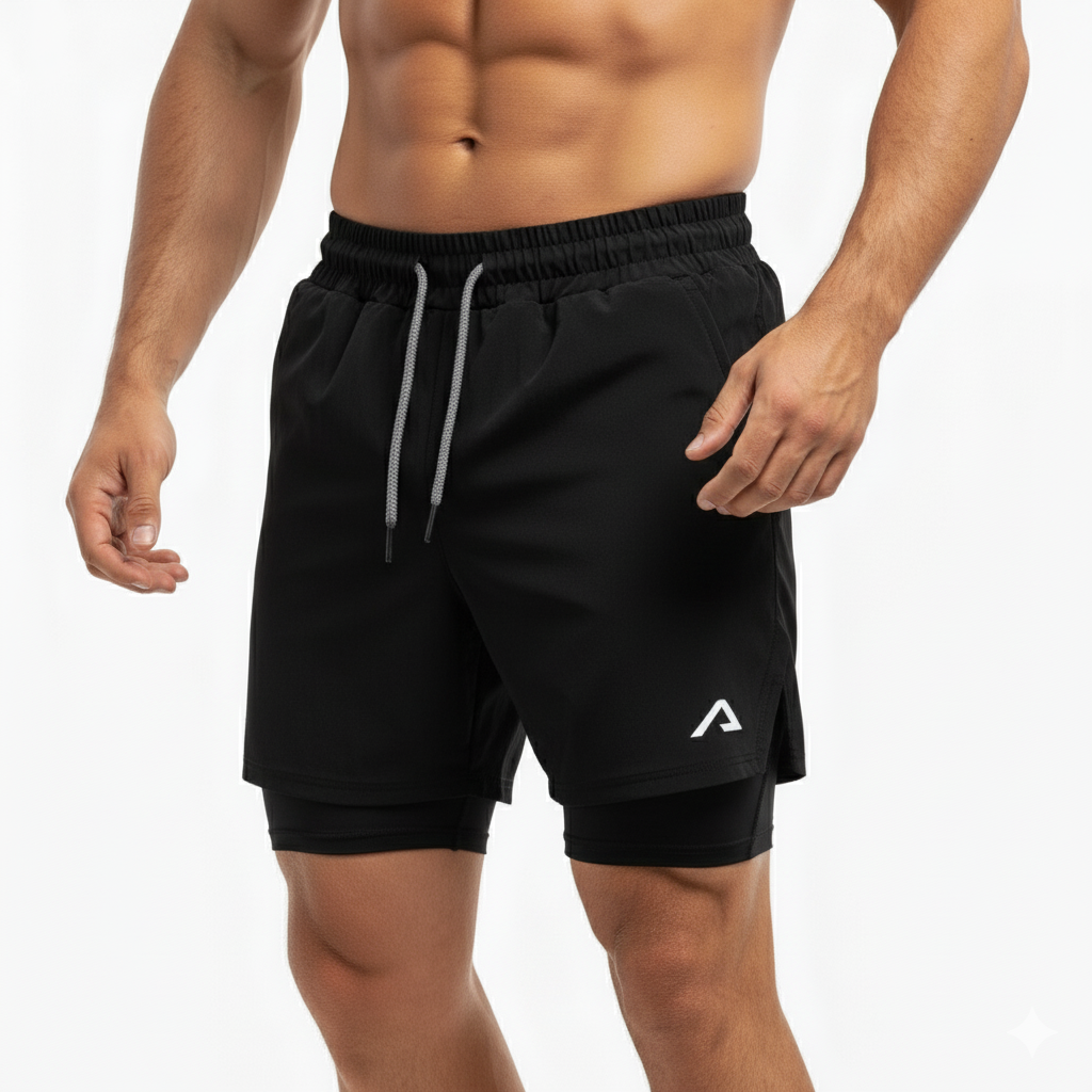 SHORTS DRY-FIT 2 EM 1 DE COMPRESSÃO ALPHA PROFIT