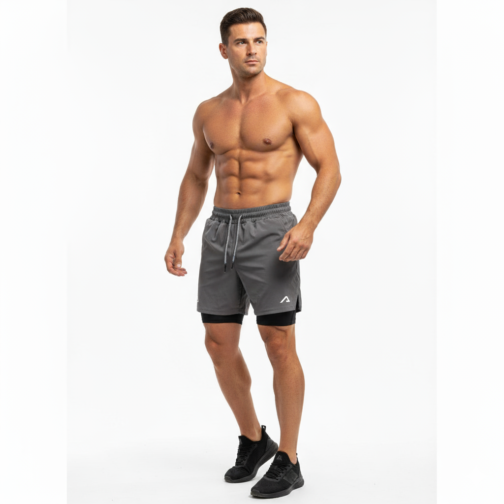 kit 2 Bermudas Academia Masculinas Alpha ProFit  [COMPRE 1 LEVE 2]