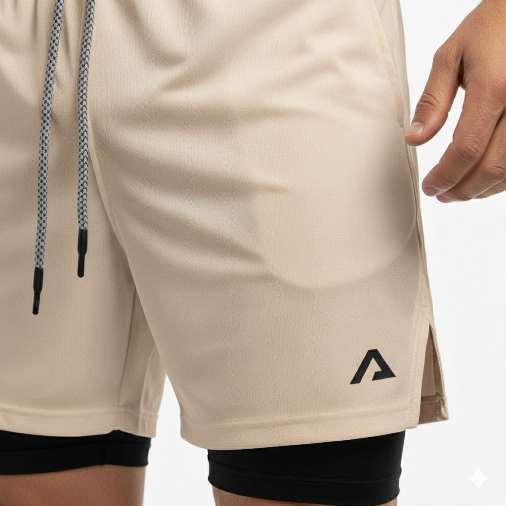 SHORTS DRY-FIT 2 EM 1 DE COMPRESSÃO ALPHA PROFIT